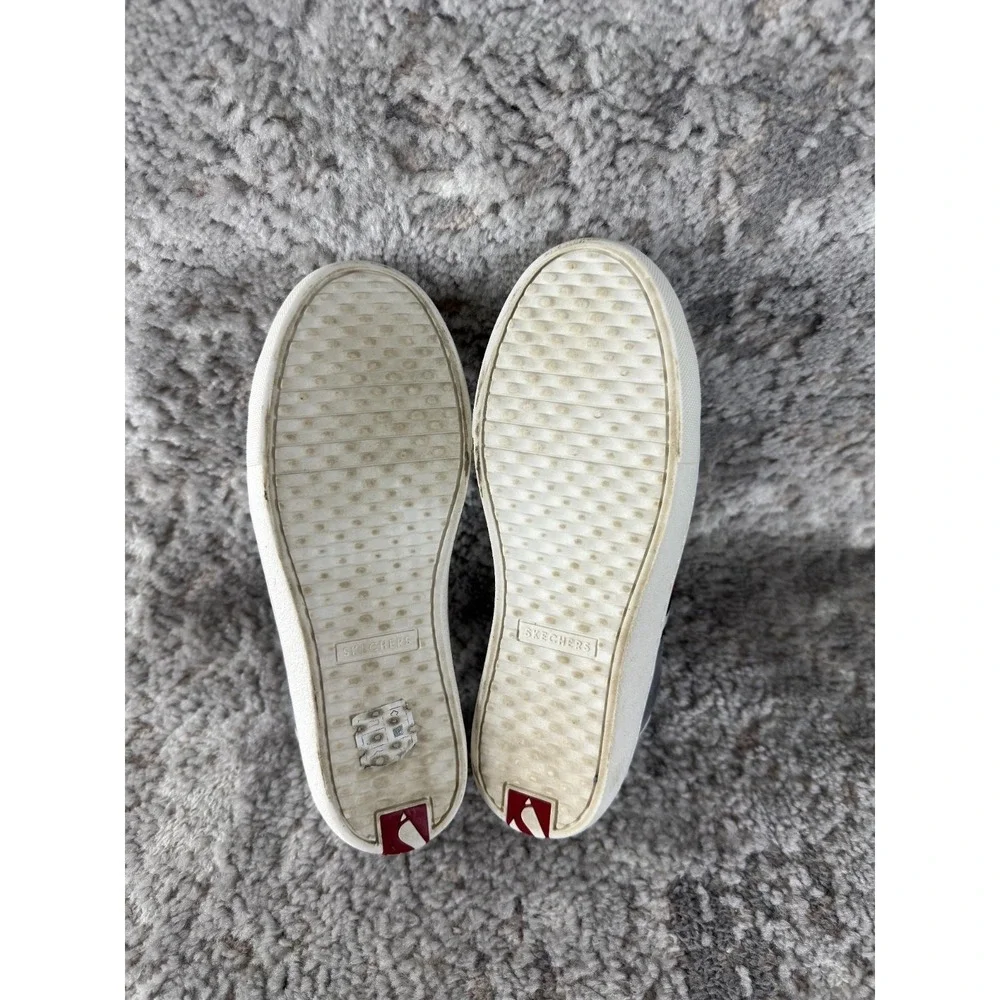 Skechers Size 7 Striped‎ Cheeta Print Sneakers Gray Lace Walking